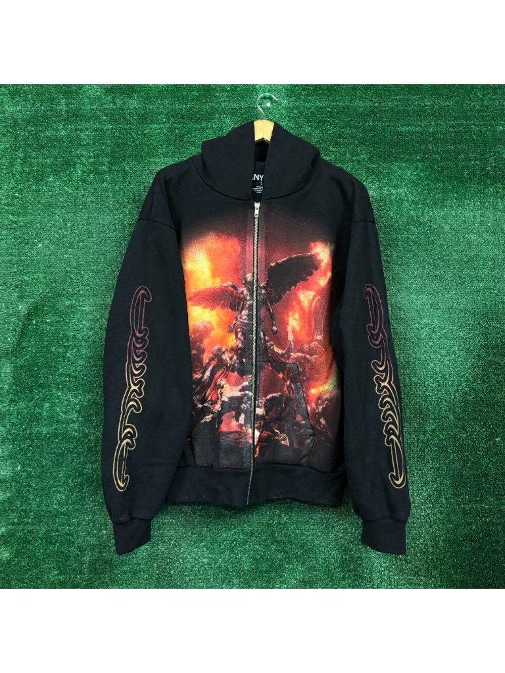DJ Anyma Aeden World Tour Dates Oversized Zip-Up Hoodie Size Large
